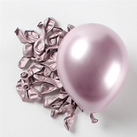 Roze chromen ballon 5